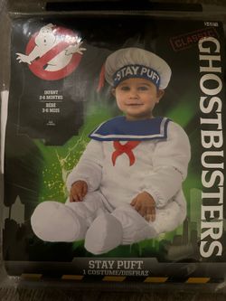 GHOSTBUSTER COSTUME FOR NEWBORN 0-6 