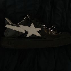 Black/White Bape Sneakers Size 10