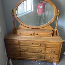 Classic Dresser With Mirror