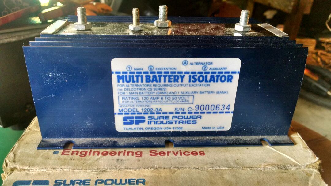 Sure power industries multi battery isolator model 1202 - 3A