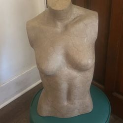 Ooo la la; Vintage Papier-mâché Female Torso: