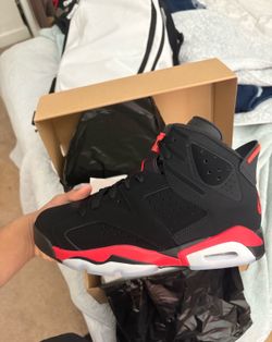 Retro Air Jordan 6 Infrared Salesman Size 10
