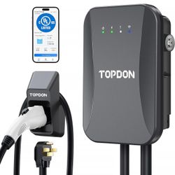 TOPDON Level 2 EV Charger, 40Amp 240V Smart Home Electric Car Charger, NEMA 14-50, UL Listed, Energy Star, Electric Vehicle Charger with WiFi, EVSE EV