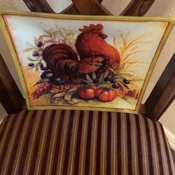 Geoffrey Allen Vintage Decorative Rooster Plate