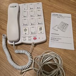 FREE Big Button Phone for Seniors, Corded Landline Phones for Seniors with 10 One-Touch Dialing Buttons