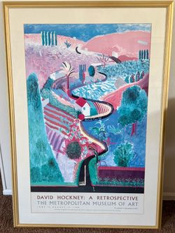 David Hockney framed print