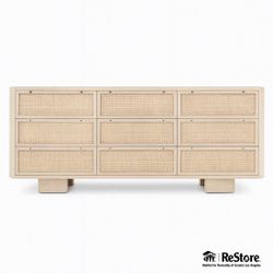 Four Hands – Lucinda 9-Drawer Round Dresser (Natural)