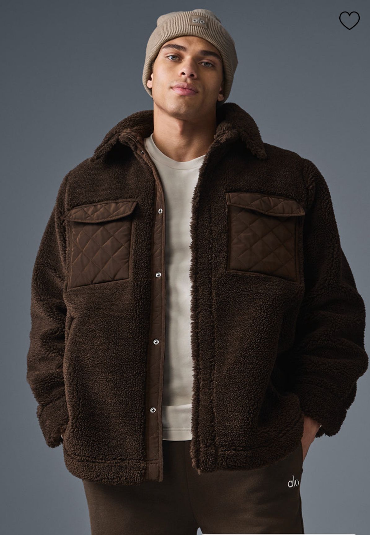 Alo Sherpa Espresso Jacket