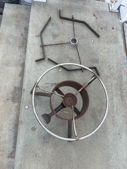 Vintage Cast Iron Burner with Grate Parts