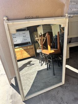 Thomasville bamboo mirror 29” x 43”h