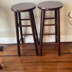 Wooden Stools (2)