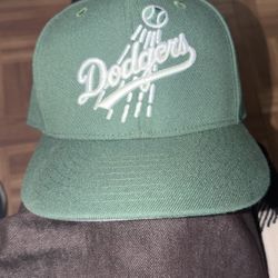Dodgers fitted mitchelle & ness