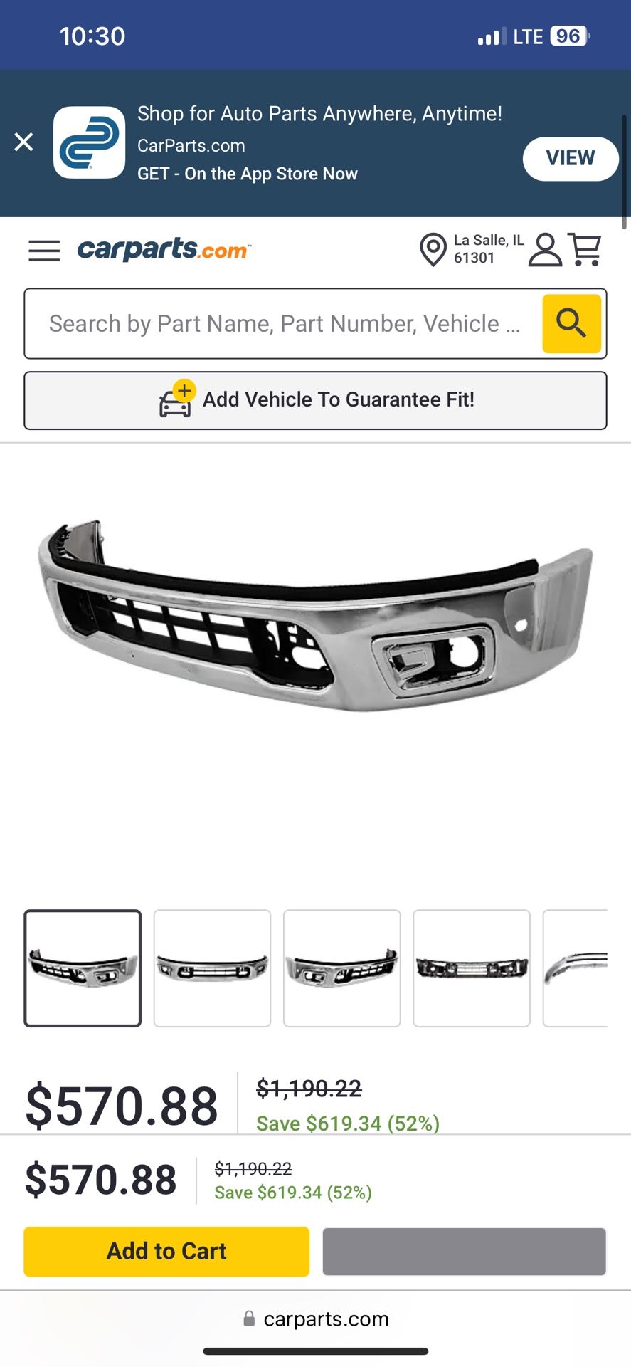 16-19 Nissan Titan XD Bumper New