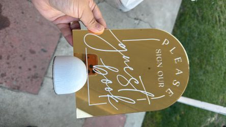 Wedding table sign