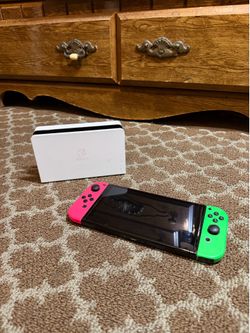 Nintendo Switch OLED White Dock Bundle with 8 Games & Carrying Case