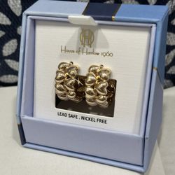 House Of Harlow 1960 , Golden Earrings , Price:$30