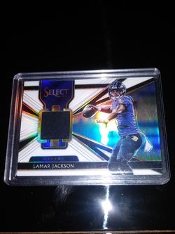 2018 Select Lamar Jackson patch RC #8