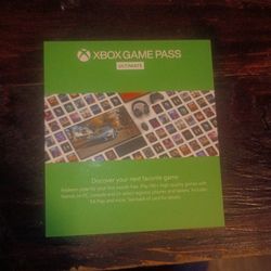Xbox live game pass 1 month ultimate