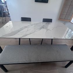 Room&Board Marble Quartz Table