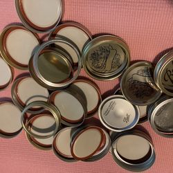 Lot Of Ball Wide Mouth Mason Jar Lids