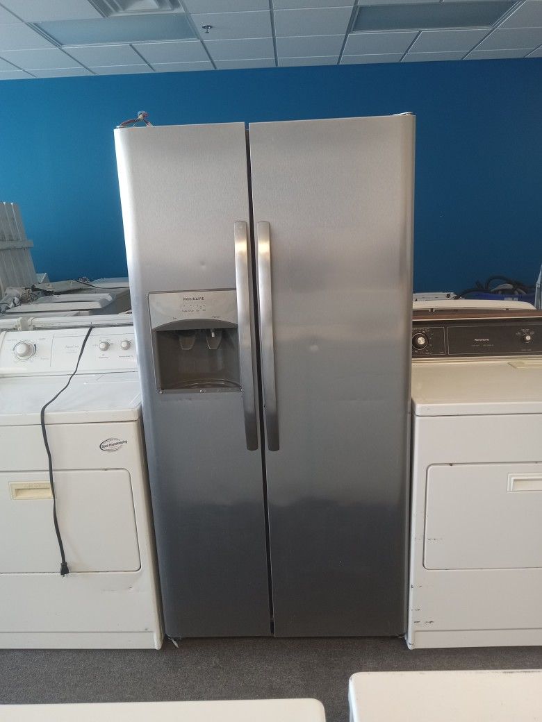 Stainless side by side fridge