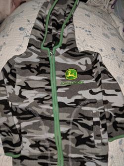 Size 2t John Deere jacket (3) pairs osh kosh overalls