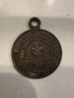 Vintage 1960 Boy Scouts BSA National Jamboree Medal Colorado Springs 50 Years