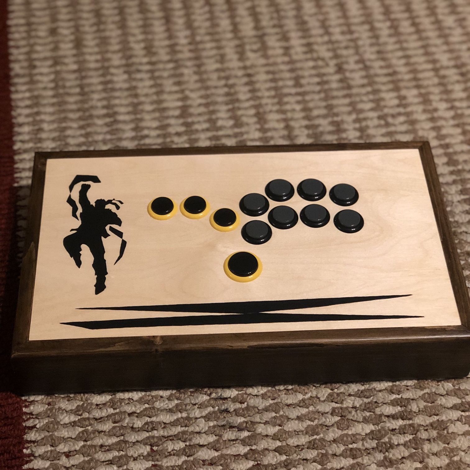 Brand New One-of-a-kind Wooden Hitbox With Brooks Universal Board