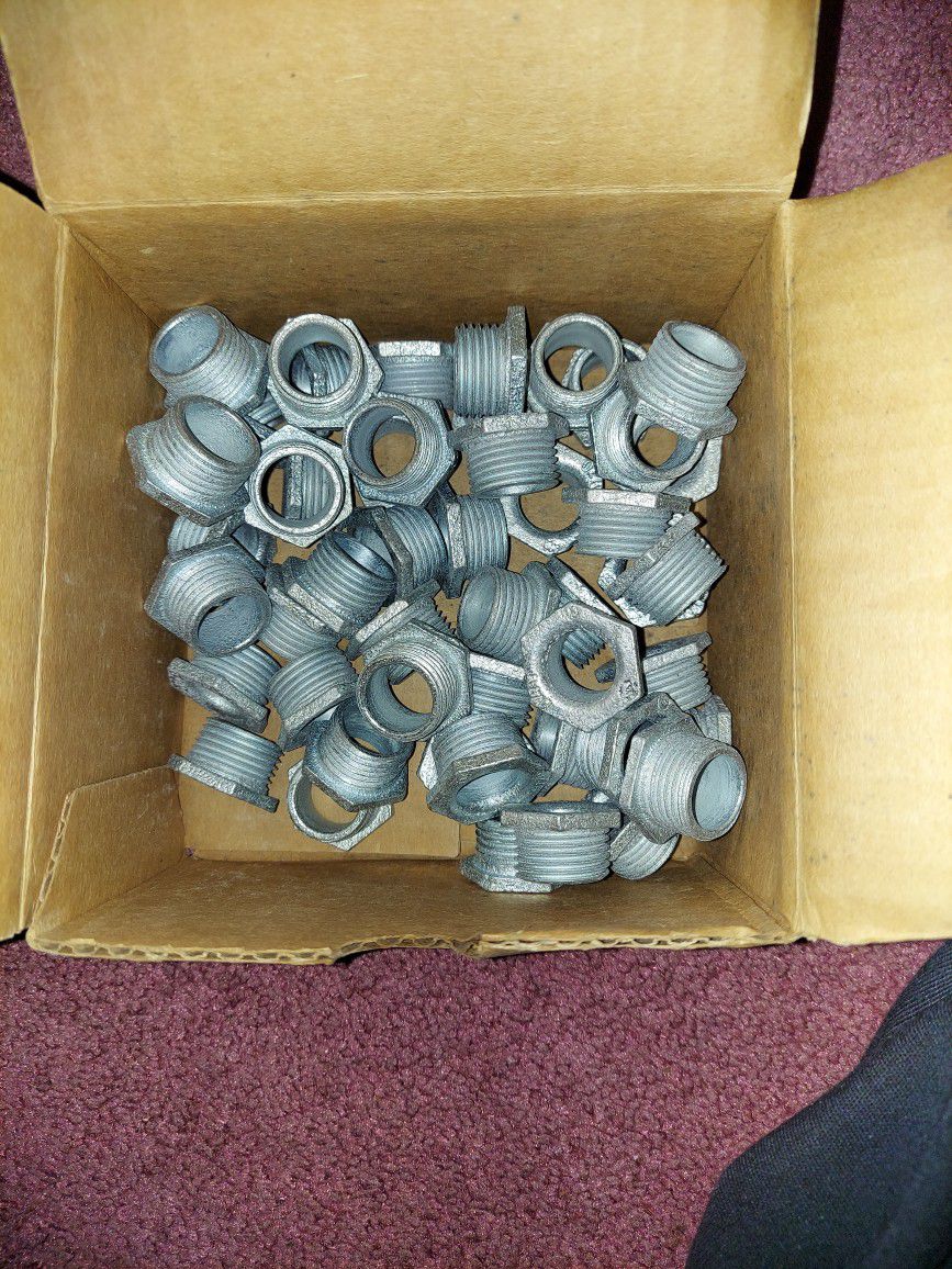 Chase nipples for electrical 1/2 # 59 of them in steel and 25 in aluminum 