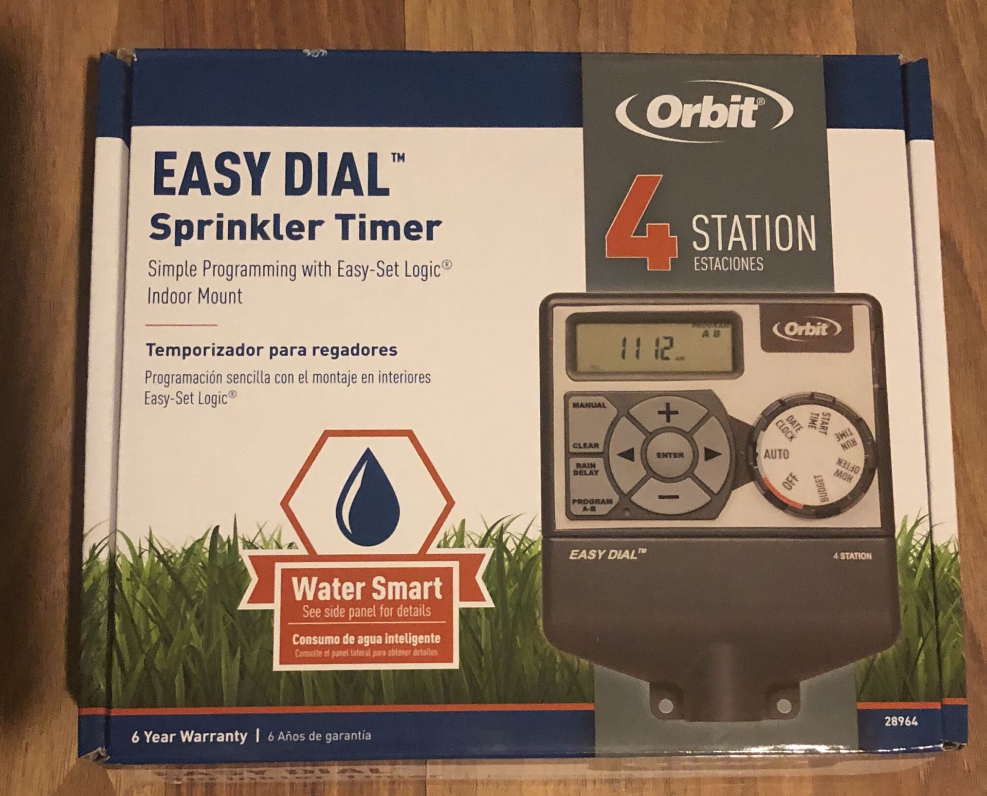 Orbit 4 Station Easy Dial Sprinkler Timer Water Smart