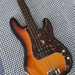 Fender Precision Bass (Fretless). Previously owned by Malcolm Cecil.