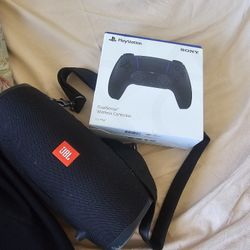 New Ps5 Controller And Jbl Extreme 2 Speaker 