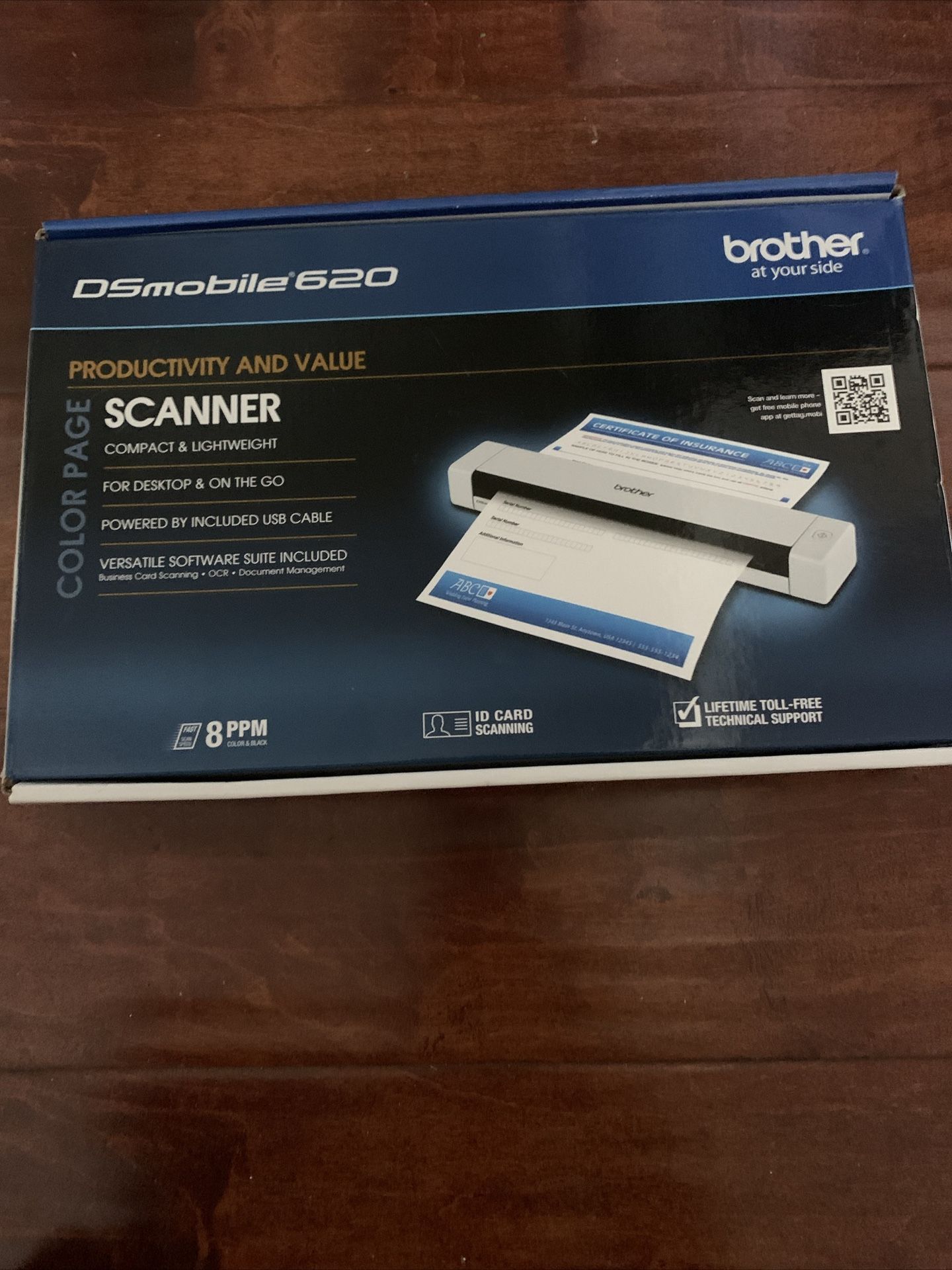 Brother DSmobile 620 Compact Mobile Color Scanner New
