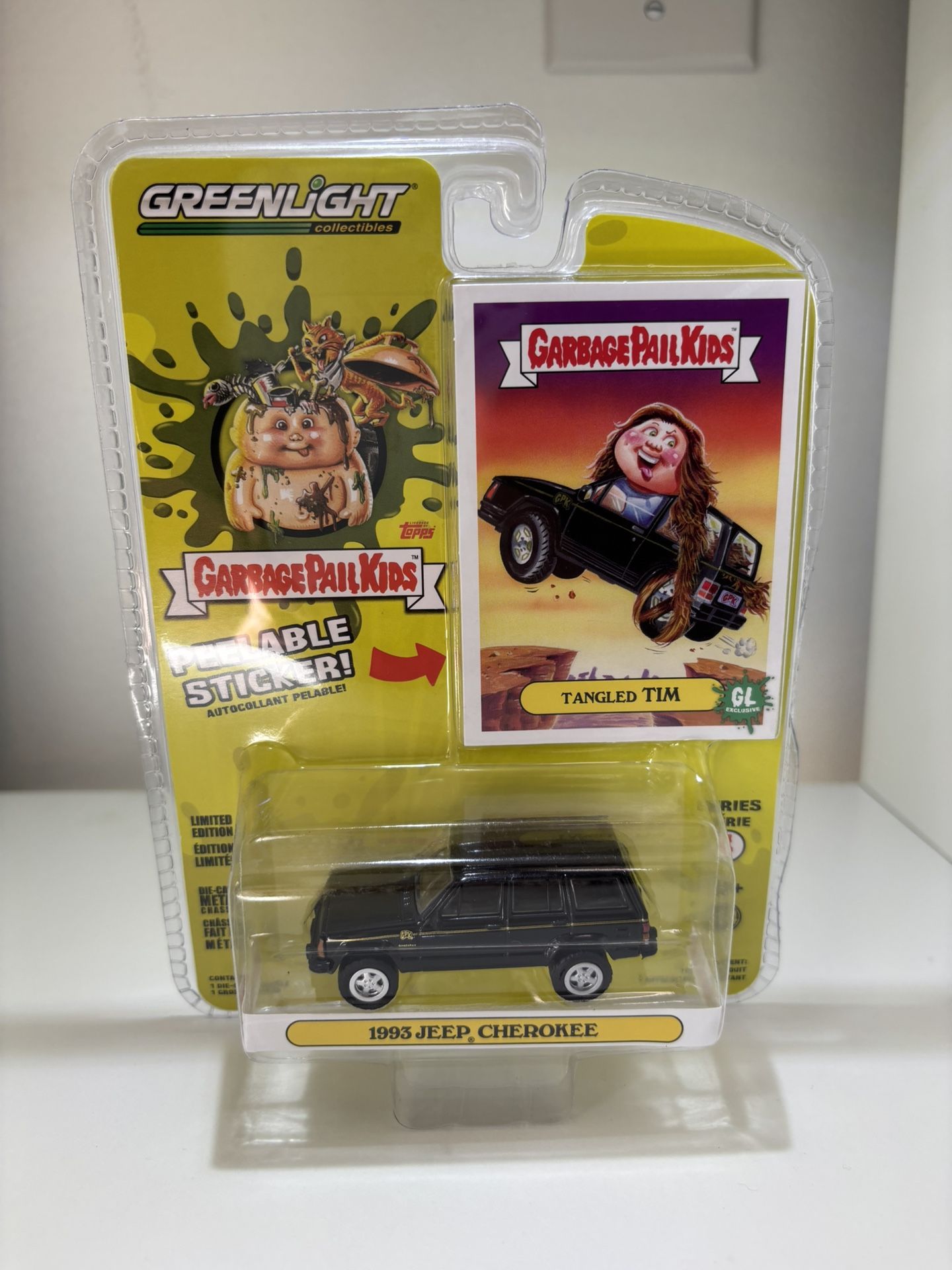 GARBAGE PAIL KIDS Series 4 "Tangled TIM" 1993 Jeep Cherokee GP