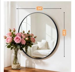 New 24" Wall round mirror