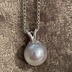 Grey Pearl Necklace 