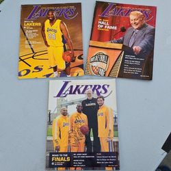 LA Lakers Magazines - One Signed