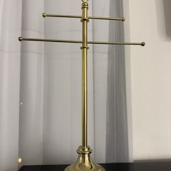 Pottery Barn Necklace Holder Gold