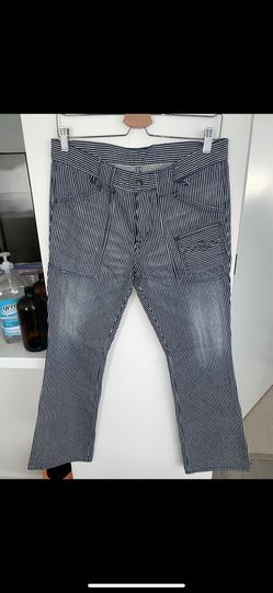 Japanese Denim Hickory Stripe Pants