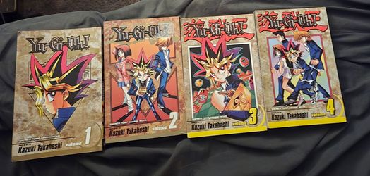 Yu-Gi-Oh! Manga Vol 1-4 English First Print 2003 Kazuki Takahashi Shonen Jump