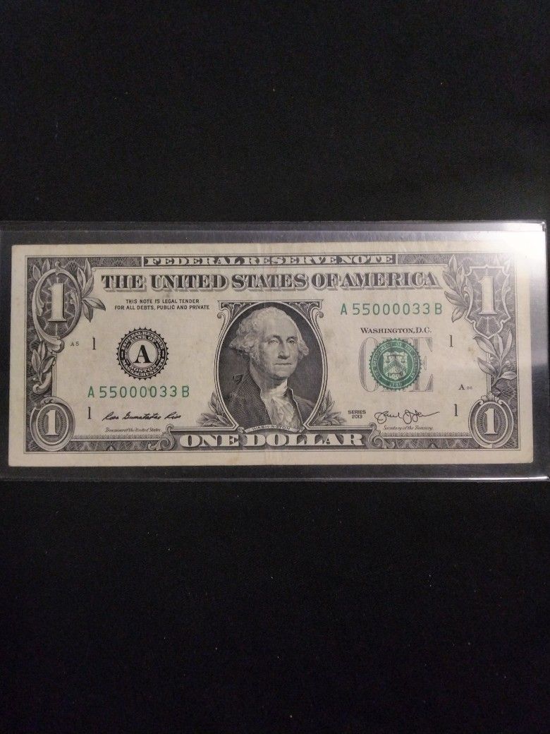 2013 One Dollar Bill  Trinario 🔥🔥