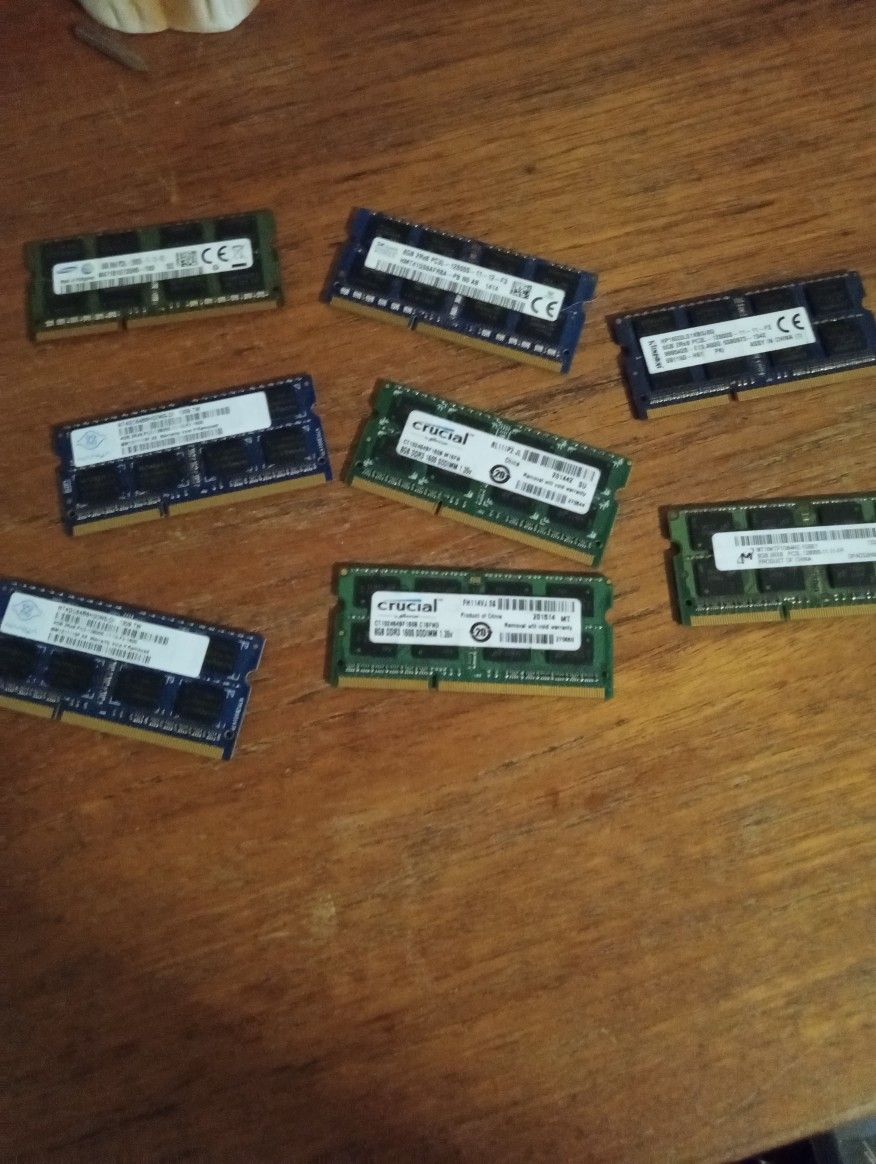 8gb Ddr3 Laptop Ram All Same Spec 1600mhz