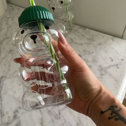 New Cute Mugs Bear Plastic Cups Coffee Beverage