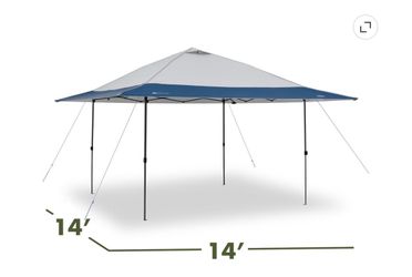 Ozark Trail 14'x 14' Instant Lighted Canopy, Blue and Gray