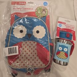 Kids Skip Hop Owl Toddler Backpack And Bottle
