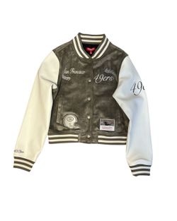 San Francisco 49ers Mitchell & Ness Varsity Suede Jacket Small Women