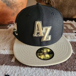 Arizona Coyotes Hockey Club New Era 59Fifty Black/Tan Fitted AZ Hat 