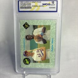 1990 Classic #1 Draft Picks Future Stars Chipper Jones Rondell White #26 WCG 10