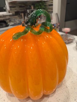 Big glass pumpkin