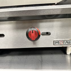 Gas table top flat grill